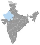 Inde • |1128/1947| • dynastie Kachwaha: carte